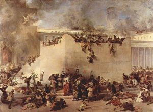 The Destruction of the Temple of Jerusalem. Francesco Hayez (1867)